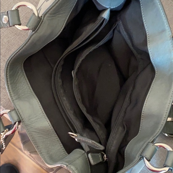 Gray signature Coach handbag - Picture 5 of 8